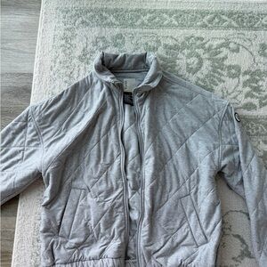 Vuori Light Gray Quilted Jacket
